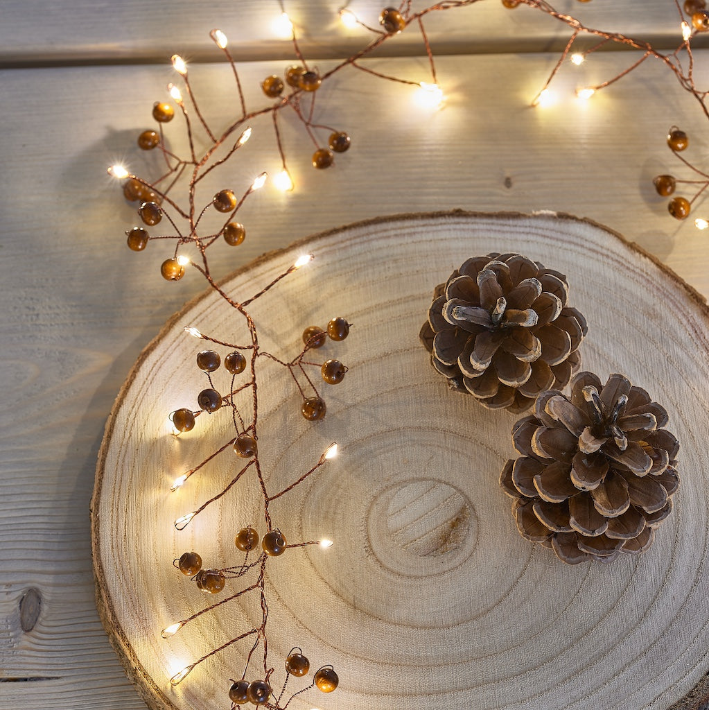 woodland berry fairy lights 