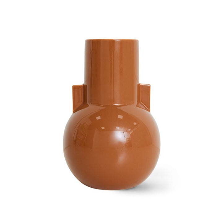 Ceramic Vase Organic in Caramel by HKliving
