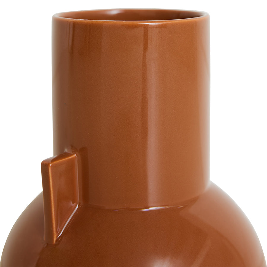 Ceramic Vase Organic in Caramel by HKliving