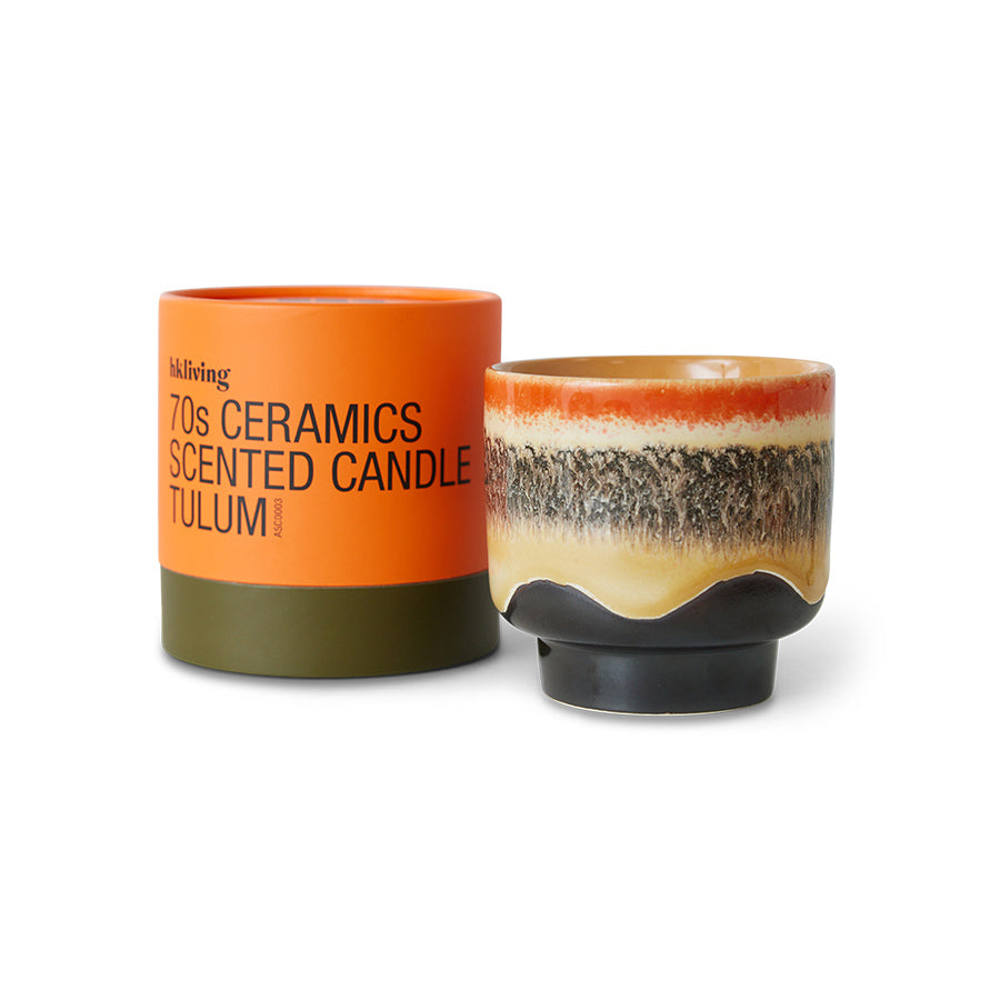 Ceramic Tulum Scented Candle by HKliving 