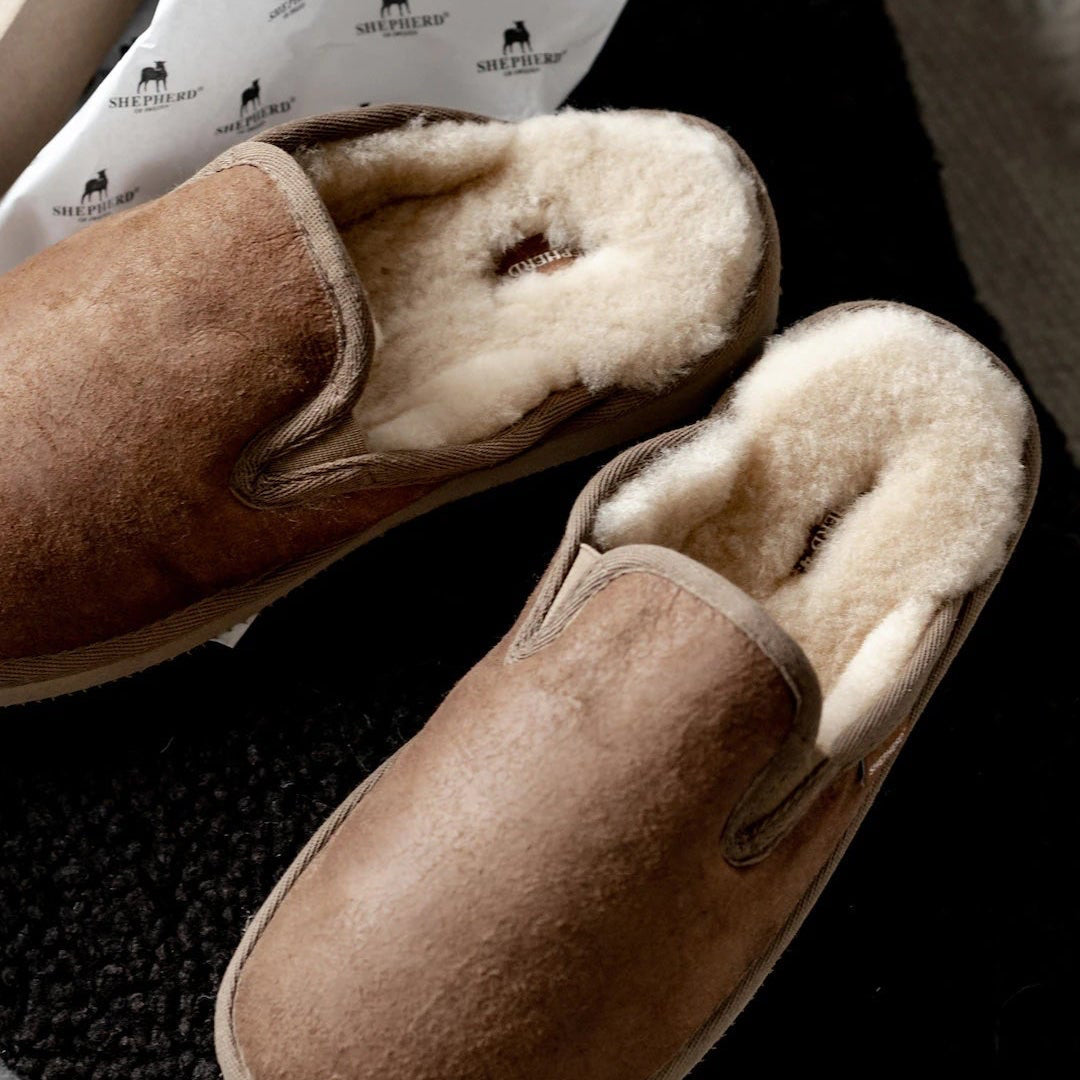  mens sheepskin mule slippers by Shepherd