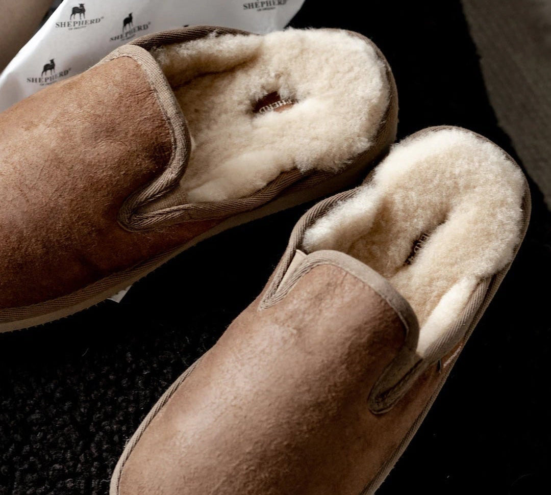  mens sheepskin mule slippers by Shepherd