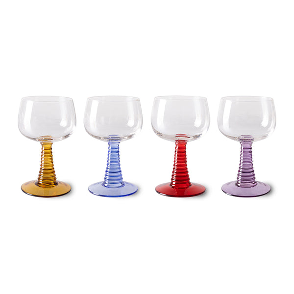 Swirl Wine Glass Gift Set by HKliving