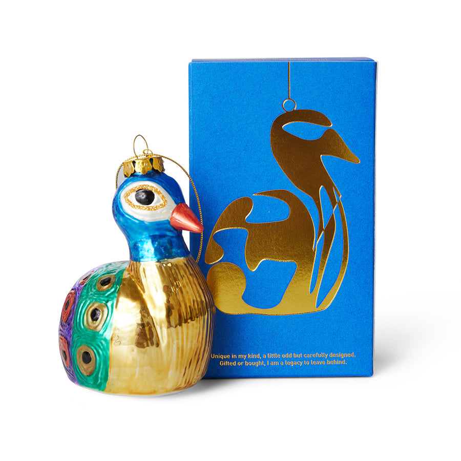 Peacock Christmas Bauble by HKliving