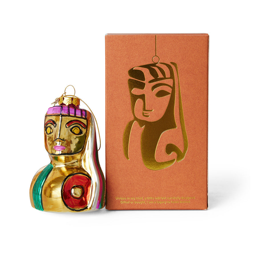 Celeste Glass Christmas Bauble by HKliving