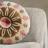 Suzani Round Velvet Cushion