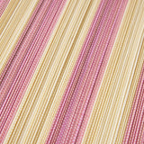 Close-up of pink and beige striped placemat by HKLIVING 