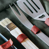 BBQ tool set and apron by Fallen Fruits