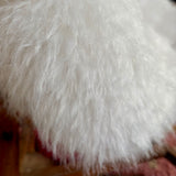 Betani Shaggy White Cushion