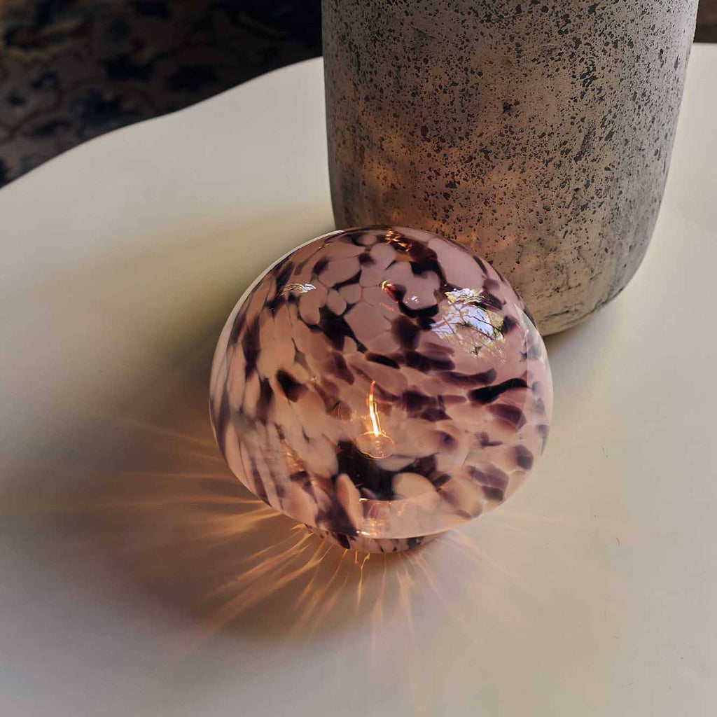 Portable Table Lamp in black and white