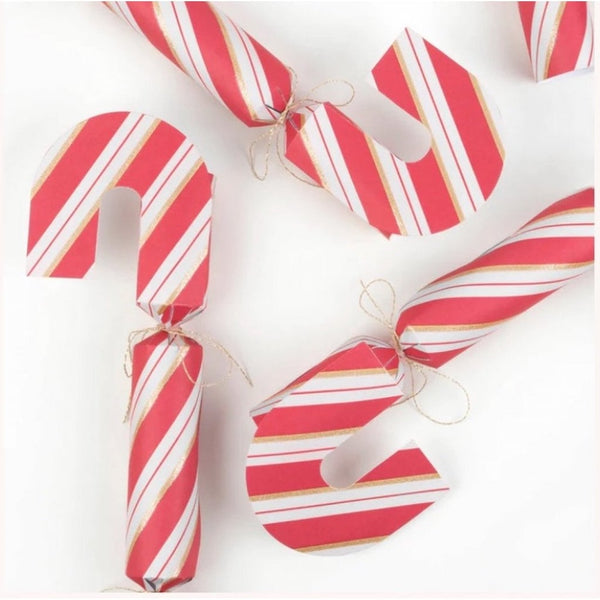 candy cane Christmas crackers by Meri Meri