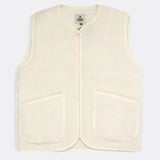 Wool Fleece Coldbreaker Vest in Beige, Cream or Grey