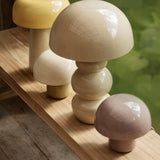 cream mushroom shaped lamps