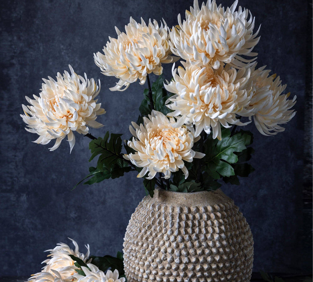 Artificial Chrysanthemum in Cream