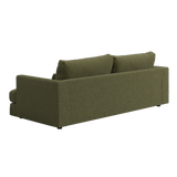 Green sofa on a white background