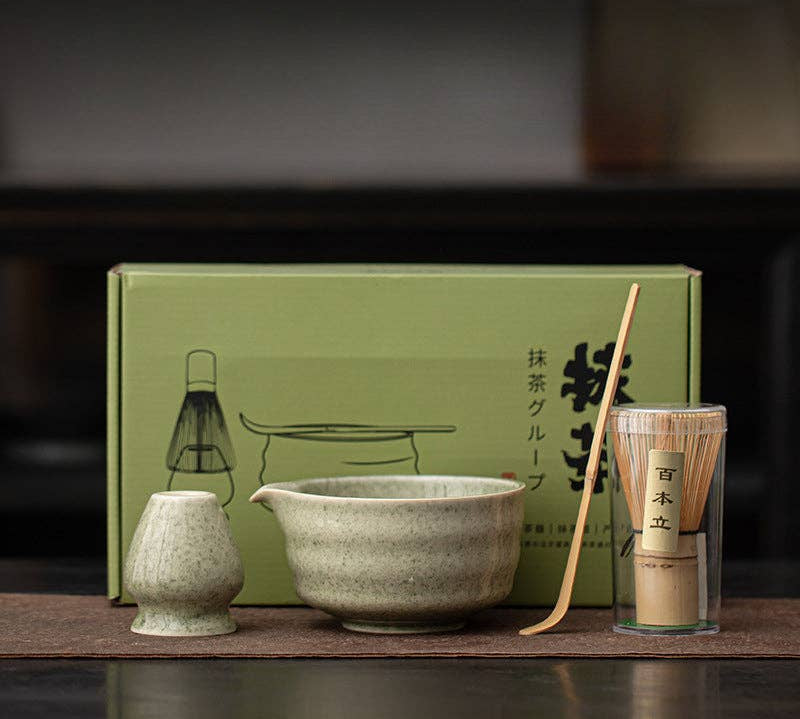 Green Ceramic Matcha Gift Set