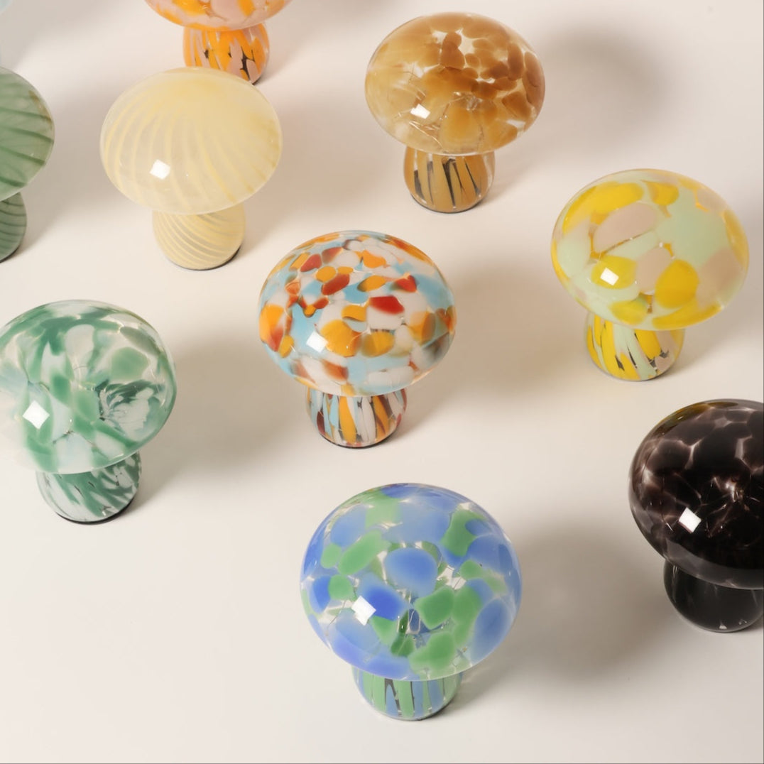 glass mushroom lamps 