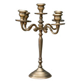 Bronze candelabra on a white background