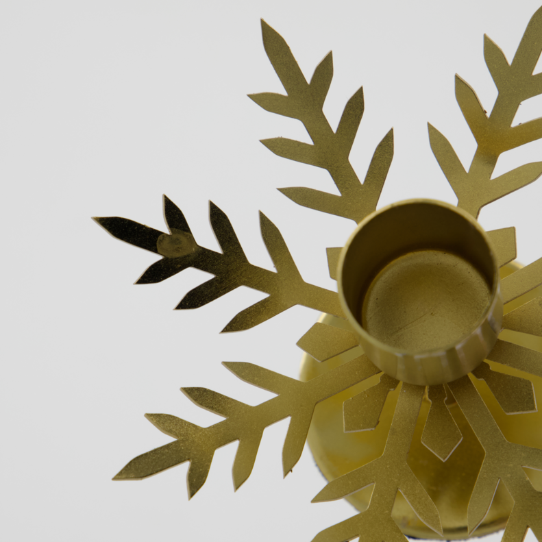 gold star shaped candle holders 