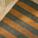 Wide Stripe Door Mat Fern by Garden Trading