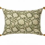 Floral Cushion Cover Chandra Kaki
