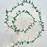 Holly Lights with fabric leaves