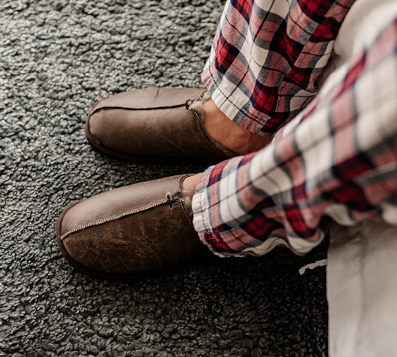 hugo sheepskin slippers by Shepherd