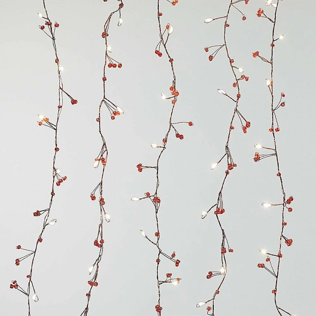 Red Jewel Cluster Wire Lights