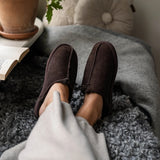 brown sheepskin ladies mule slippers by Shepherd