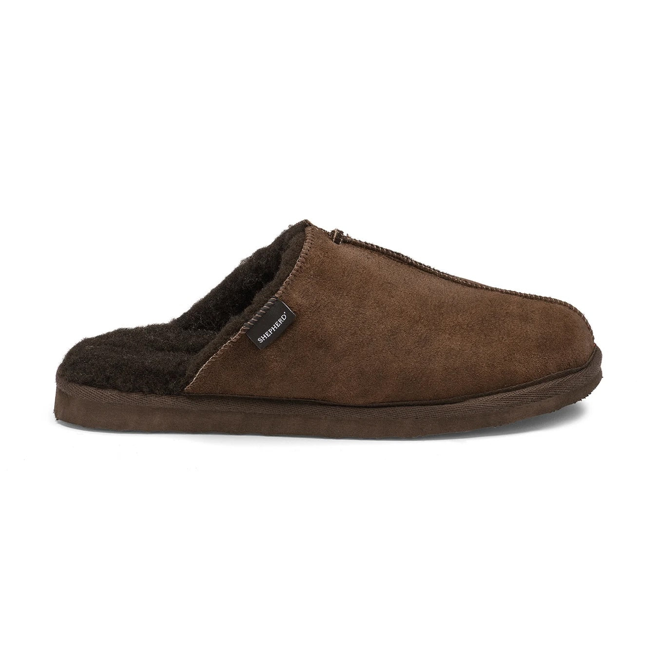 Karla brown sheepskin mule slippers