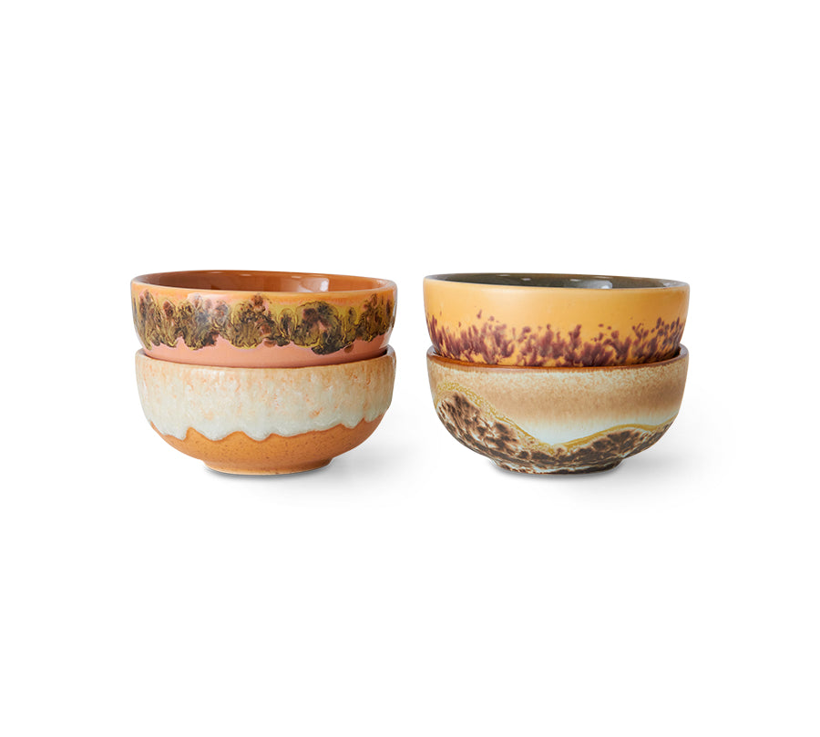 Set of 1970's Ceramic Tapas bowls by HKliving