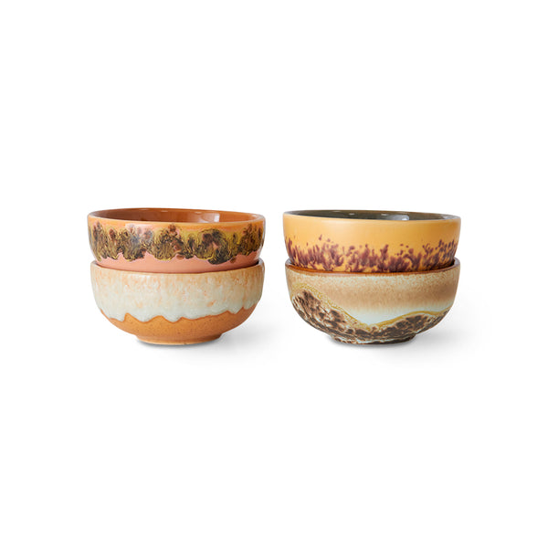 Set of 1970's Ceramic Tapas bowls by HKliving