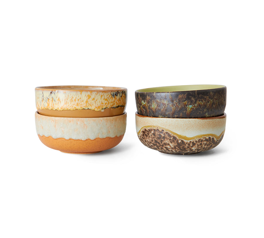 Set of 1970's Ceramic Tapas bowls by HKliving