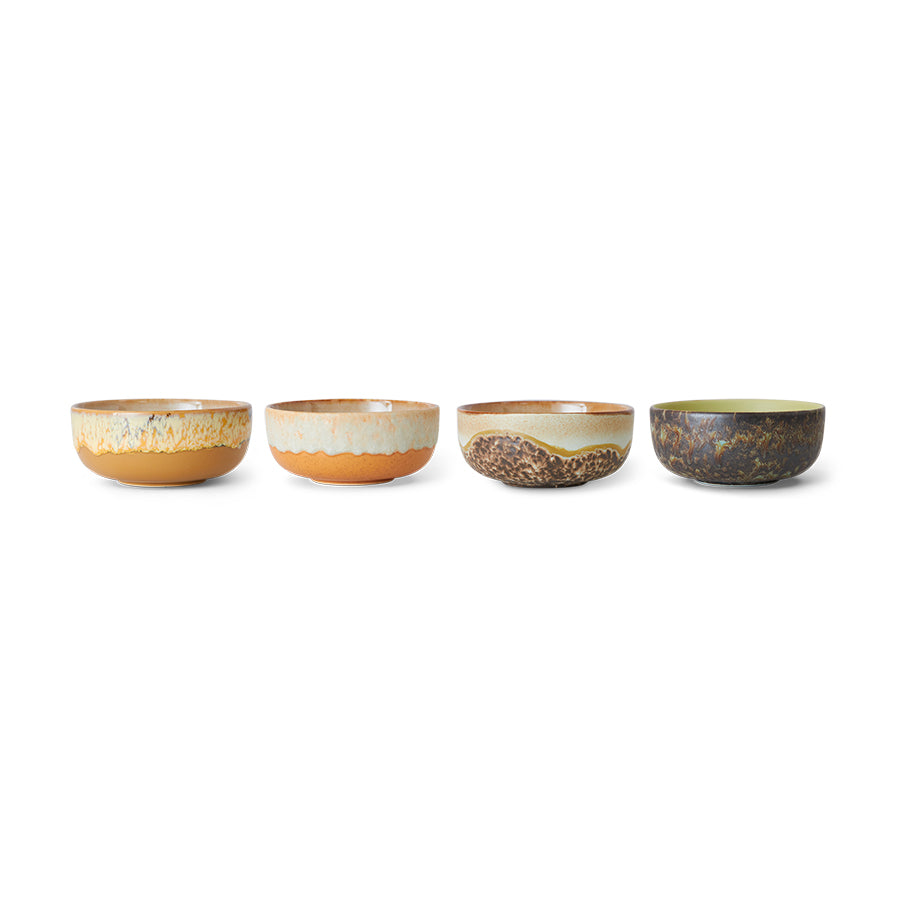 Set of 1970's Ceramic Tapas bowls by HKliving