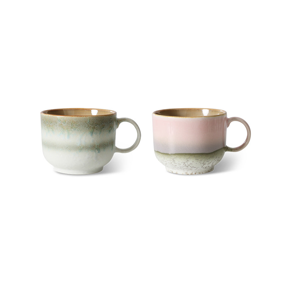 Set of 1970's Ceramic Teacups by HKliving