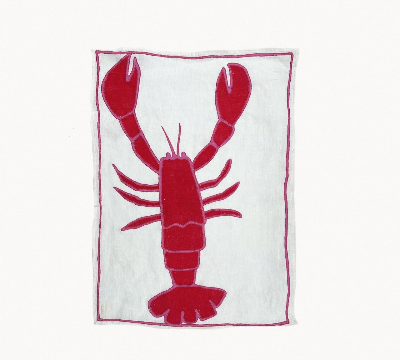 red lobster tea towel by Amuse la bouche