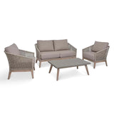 Lynton 2 seater garden sofa and armchair set 