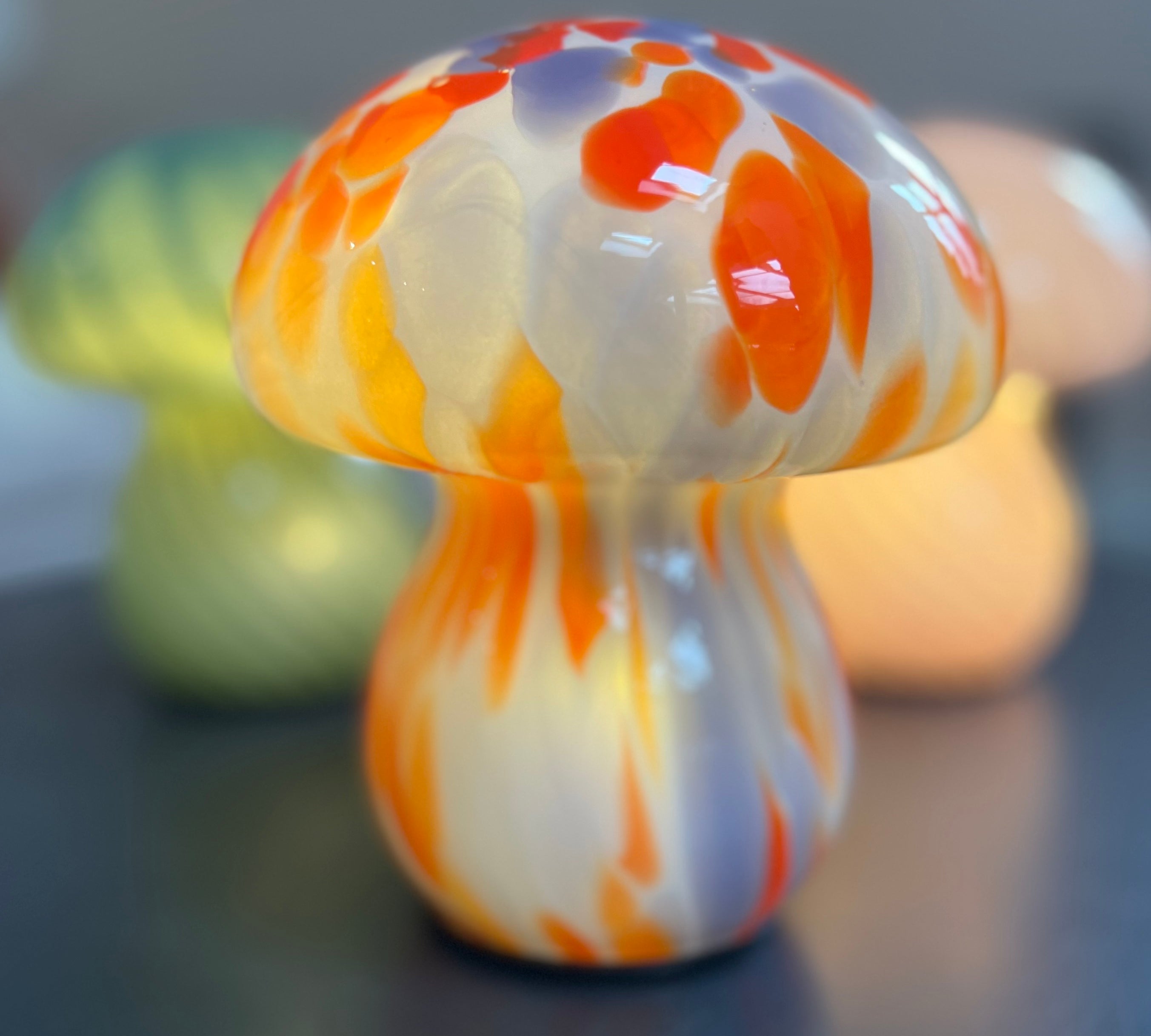lamp mushroom multi coloured