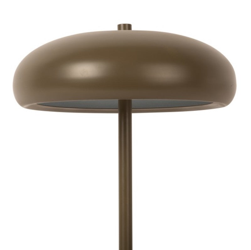 Moss green mushroom shaped table lamp by Leitmotiv