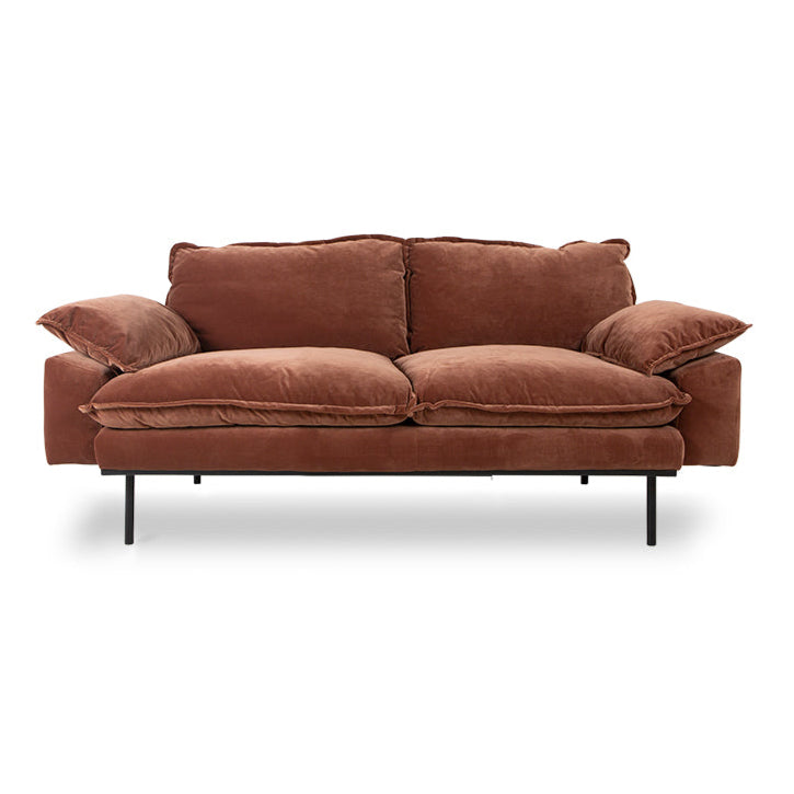 Retro Velvet Sofa 2 Seat by HKliving