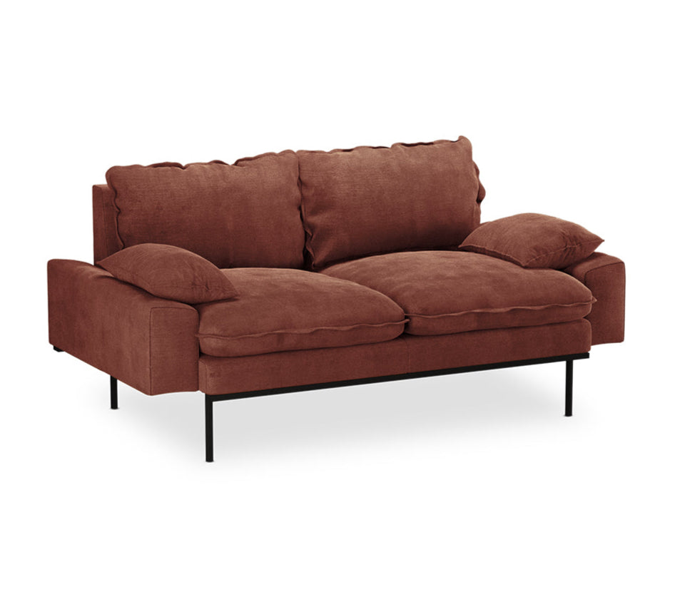 Retro Velvet Sofa 2 Seat by HKliving