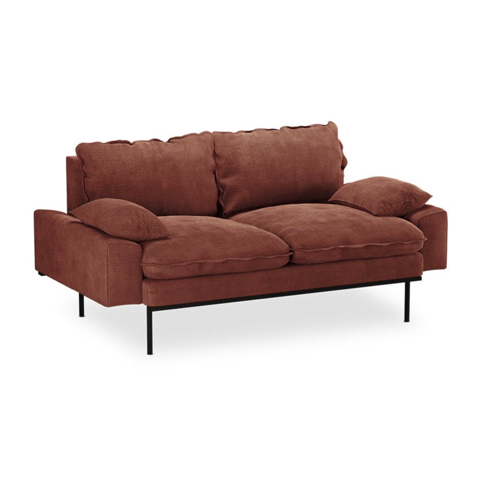 Retro Velvet Sofa 2 Seat by HKliving