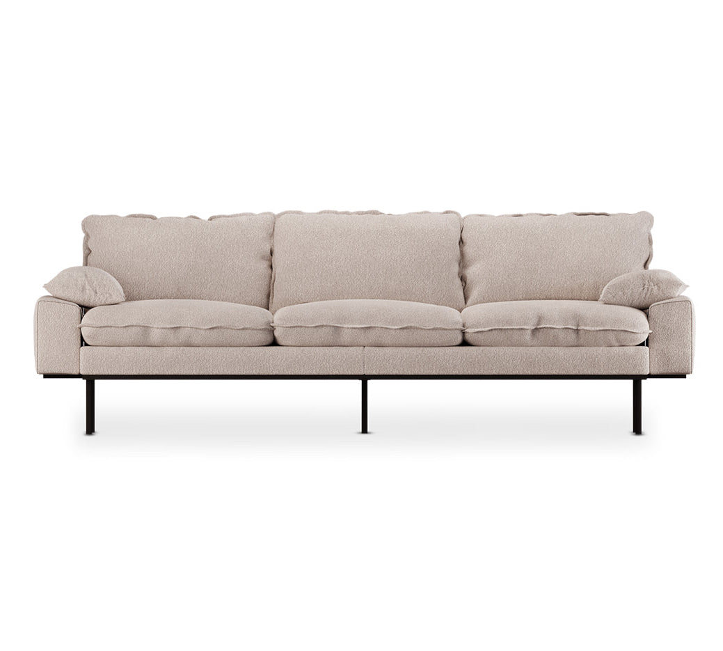Retro Sofa in taupe boucle by HKliving
