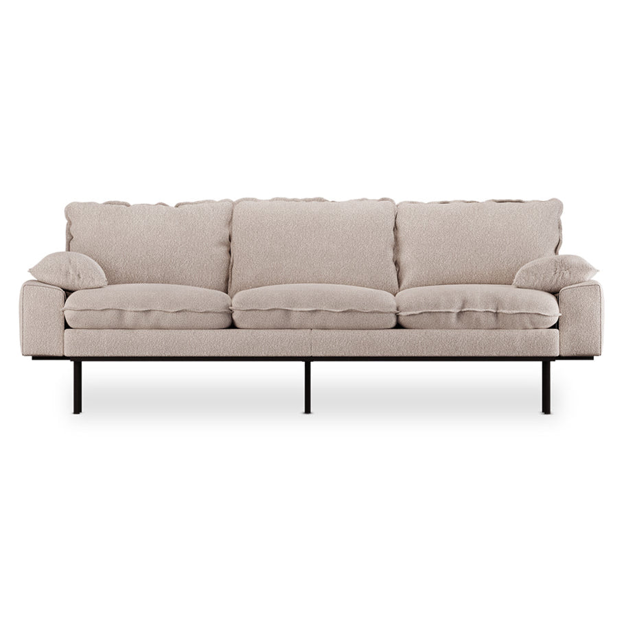 Retro Sofa in taupe boucle by HKliving
