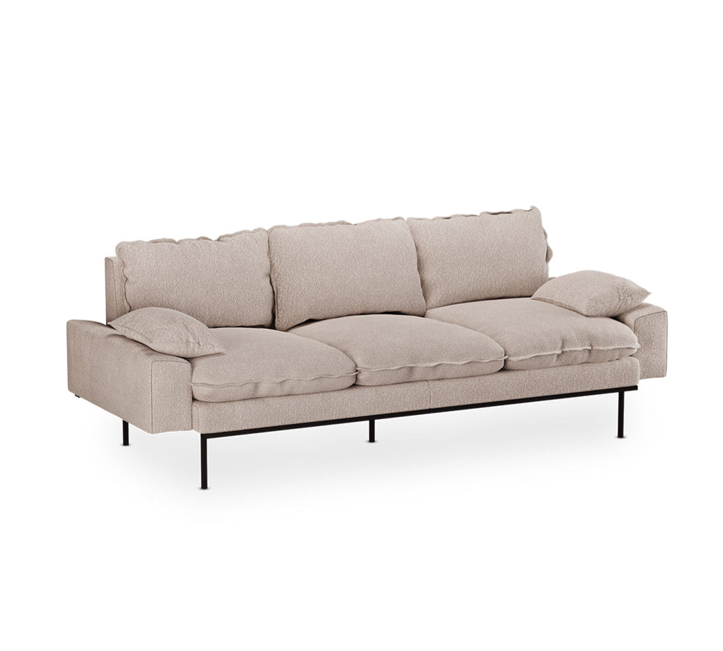 Retro Sofa in taupe boucle by HKliving