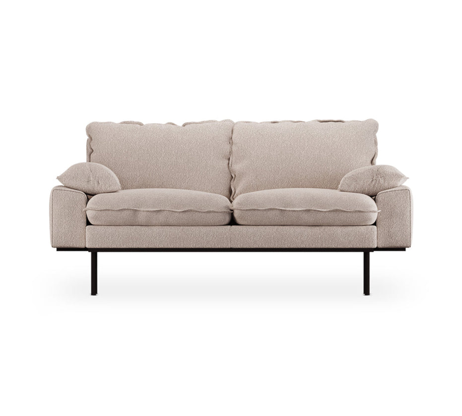 Retro Sofa in taupe boucle by HKliving