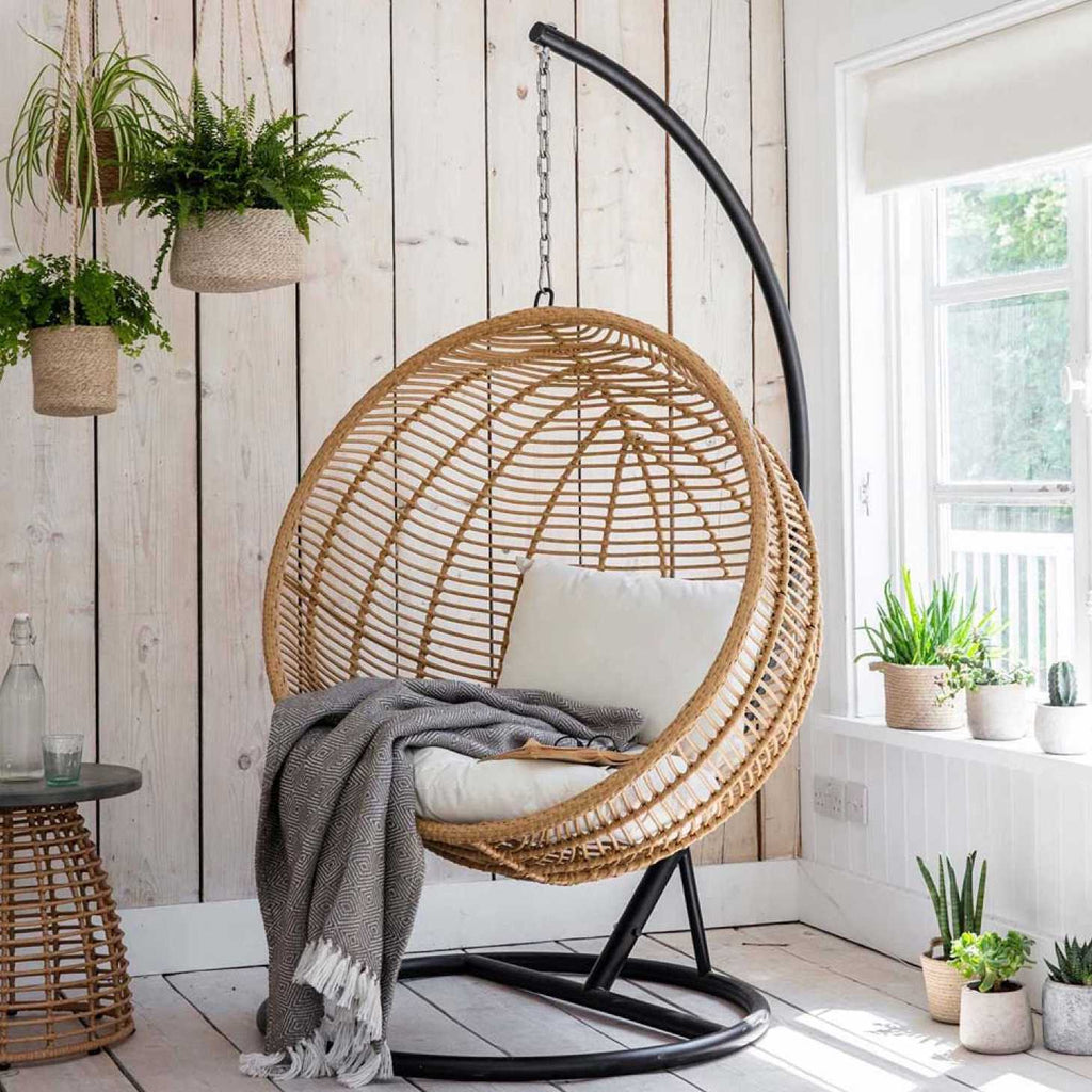 Hanging garden nest chair by Garden Trading