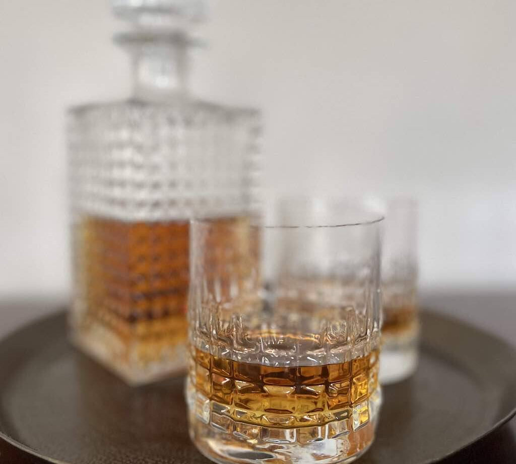 cut glass whisky decanter