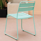 Outdoor Bistro table and chairs Set Pop in Turquoise