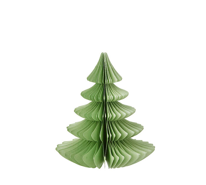 green honeycomb paper Christmas tree